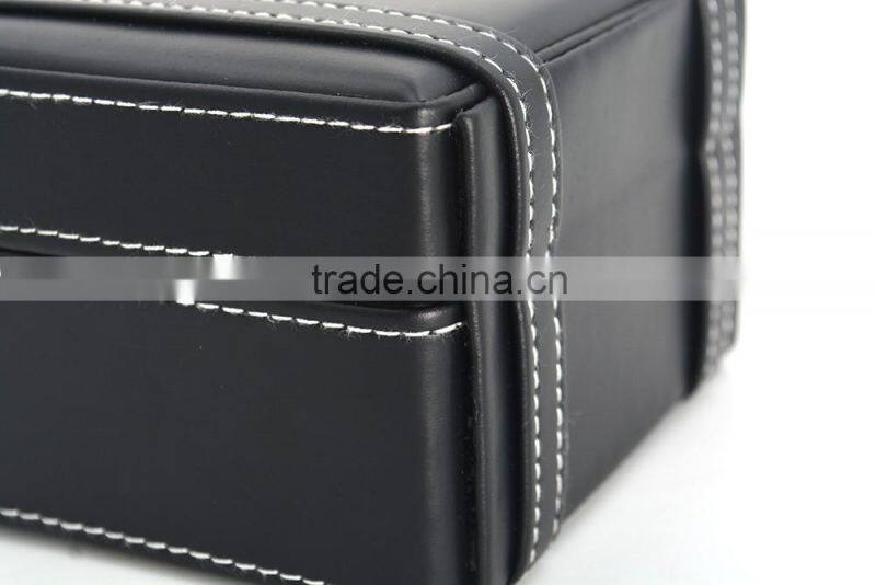 high quality PU leather box black