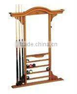 Snooker accessory billiard products Wooden 8 pcs pool cue table