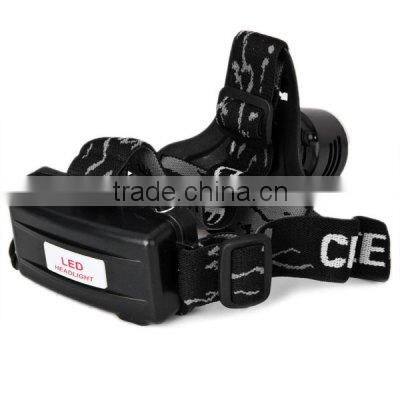 led rechargeable zoom headlamp diving headlamp