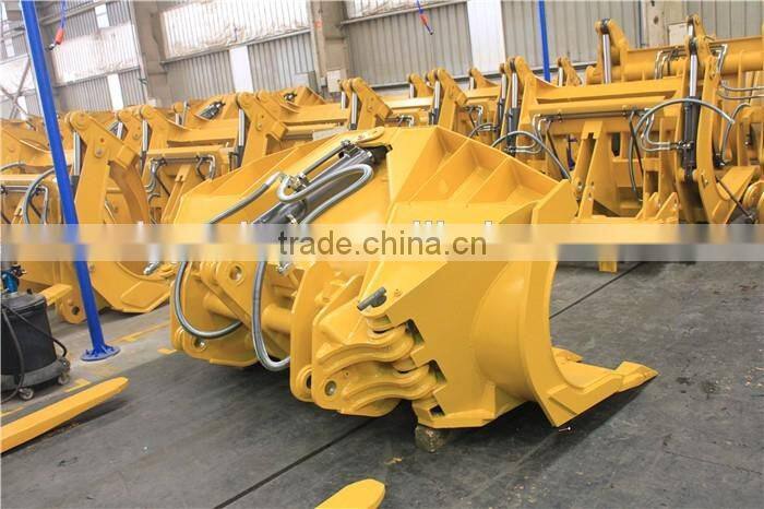 China High Performance-Cost 3T Wheel Loader Side Dump Bucket 1.4M3 For SDLG LG933L Wheel Loader
