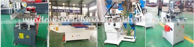 Strong combination PVC window three head welding machine
