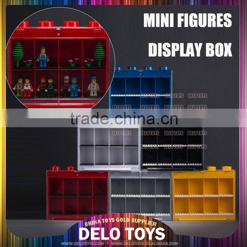 2015 hot items plastic toys building blocks mini figures display box 6 colors DE0195392