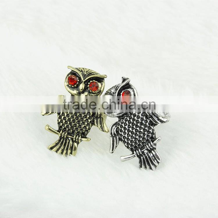 Hot fashion jewelry 2016 new owl rings