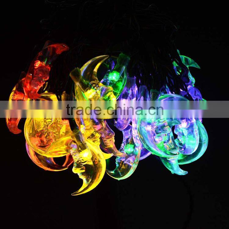 20ft 30 LED Moon String Solar Led Light or Outdoor, Gardens, Homes, Wedding, Christmas Party