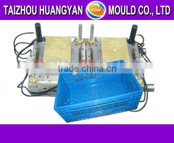 OEM custom plastic foldable turnover crate mould manufacturer