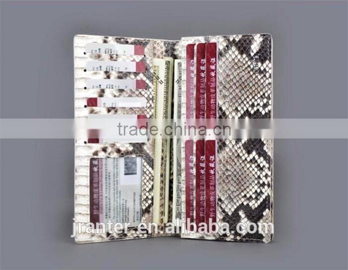 Wholesale classic real python snake skin lady clutch wallet,luxury fashion slim wallet for women