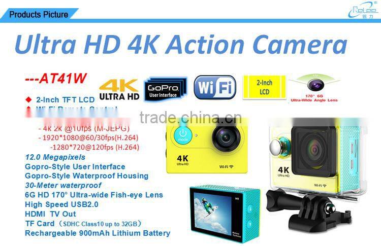 Brand New Real 4k Wifi Full HD 1080P DV Waterfrool Mini Sport Action Camera