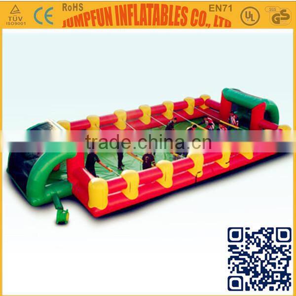 EN71 Human Soap Football custom size Jumpfun Inflatable water soccer picth/Football soap field for sale