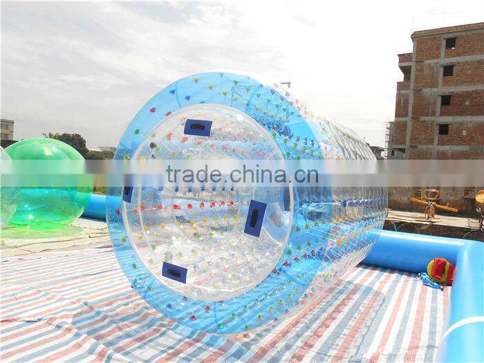 2014 POP inflatable water roller for water play equipments