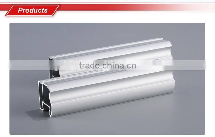 Anodized silver aluminum profile for furniture closet door
