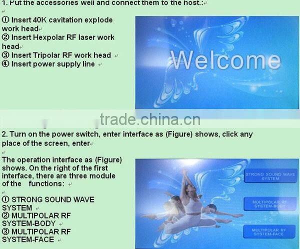 2013 Latest product! Multipolar RF cavitation slimming machine BD-B037