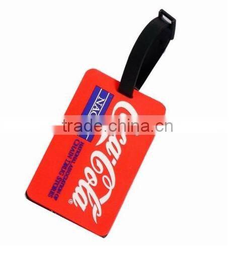 2014 Fashional soft pvc luggage tag/baggage tag