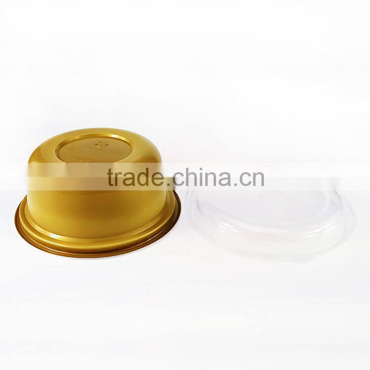 Custom cheap disposable round plastic bowl with lid China