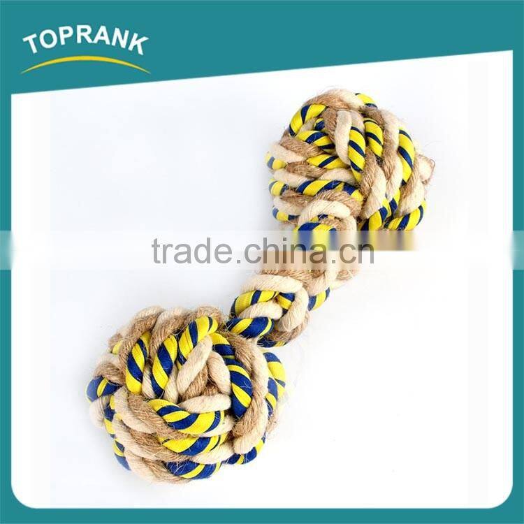 China wholesale rope bone shape dog toy chew, crochet dog toy bone