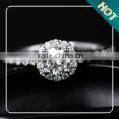Ring size Platinum women rings , DEF color moissanite round brilliant cut for moissanite jewelry