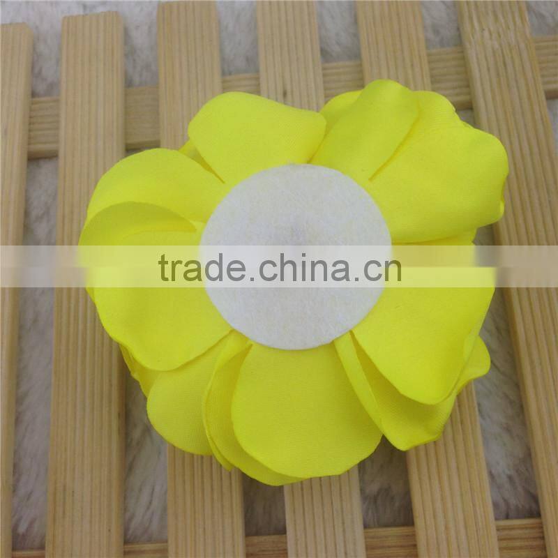 DIY 4" Baby Hair Flower for Kids Headband Hair Accessories Satin Baby Flower for Kids in Stock