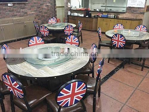 theme furniture iron stacking resturant banquet chair BHT107
