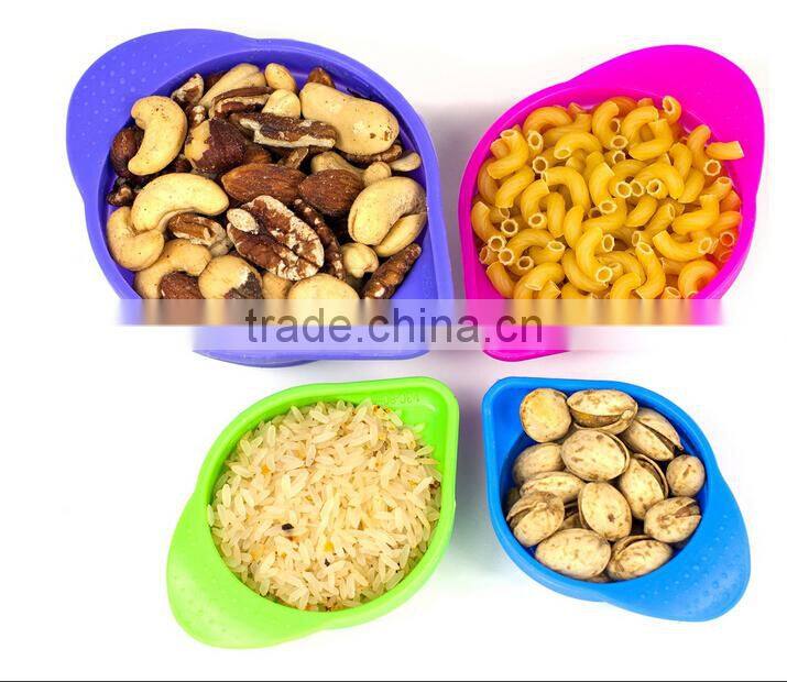 Colorful Kitchen Hot Selling Silicone collapsible Measuring Cups custom silicone cup