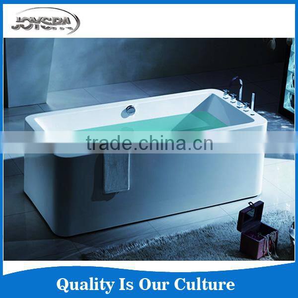 Easy clean modern simple style acrylic solid whirlpool Bathtub