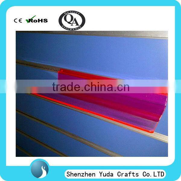 Acrylic Shelf Slatwall Acrylic Shelf Clear Wall Mounted Plastic Slatwall Display Shelf for Sunglasses