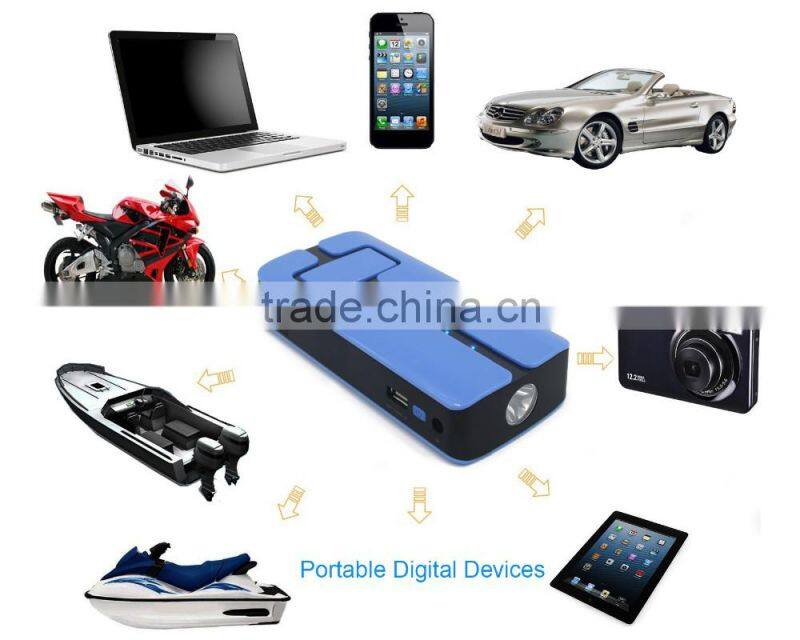 V6 11000mAh Jump Starter Flashlight Power Bank
