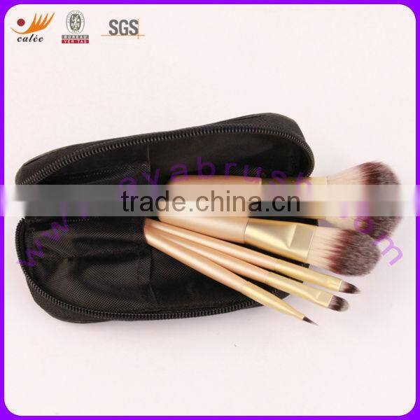 5pcs 100% Nylon Hair Wood Handle Mini/Gift Cosmetic Brush Set