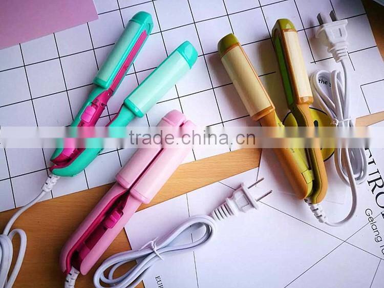 Professional Ceramic flat iron hair straightener and curler set