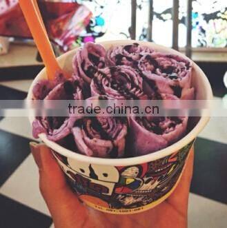 Thailand Style Fried Ice Cream Machine/ Fried Ice Cream Roll Machine/Flat Pan Fried Ice Cream Machine