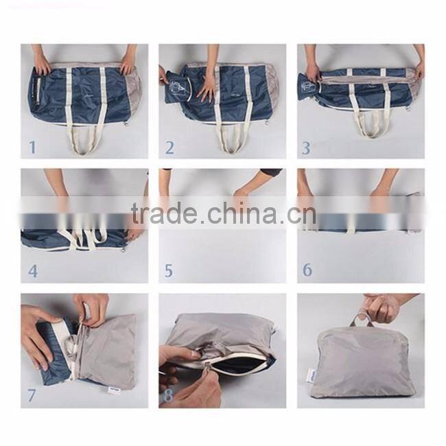 Promotional custom foldable nylon travel bag