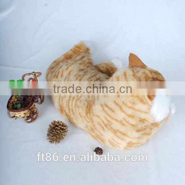 the most popular obesity lovely yellow Garfield Children's toys animal model fur animals animated cat