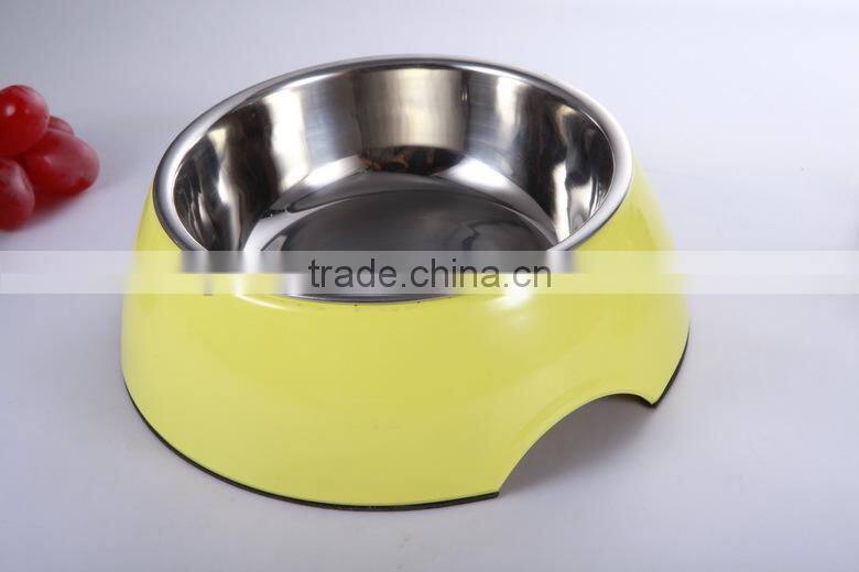 2016 New fashionable Steel stainless dog/cat bowl healthy pet bowl, colored bowl