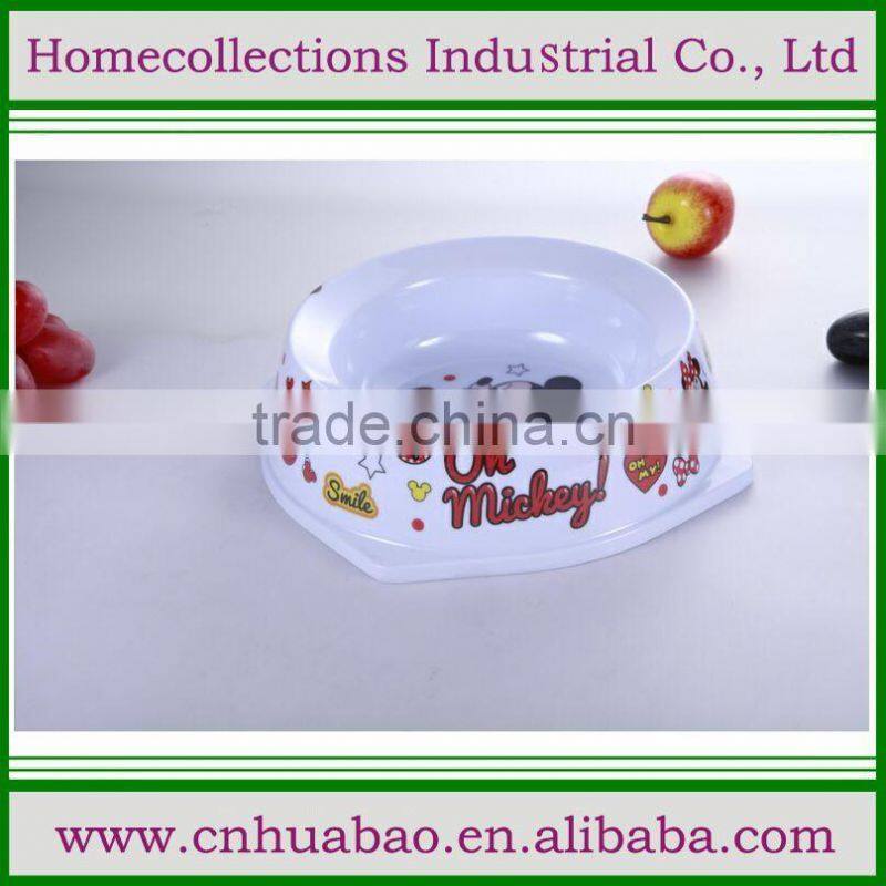 2015 new design stainless stee pet bowl/dog feeder/pet feeder with melamine cover pet premium