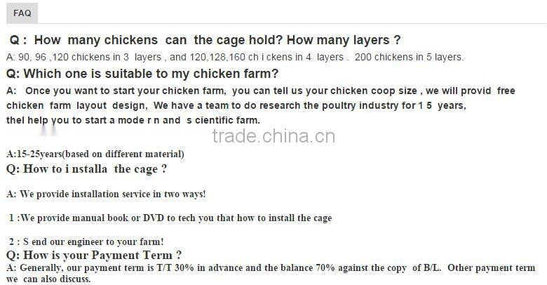 manual chicken cage with A type