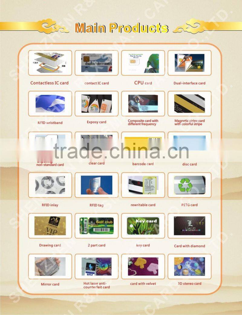 customized printing plastic rfid nfc smart card