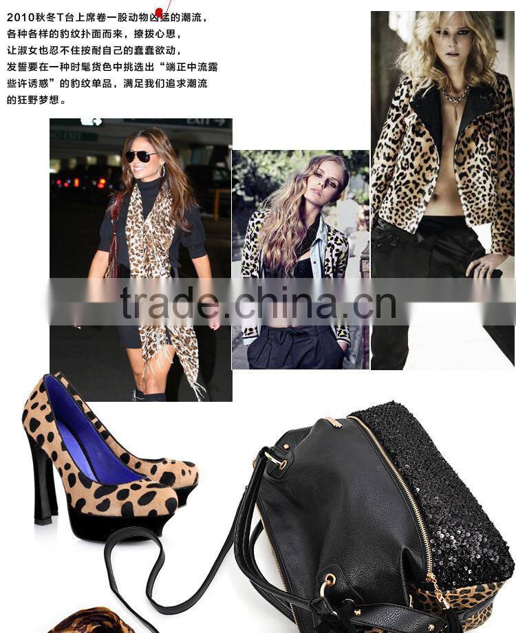 Popular classic leopared sale fashion women bags