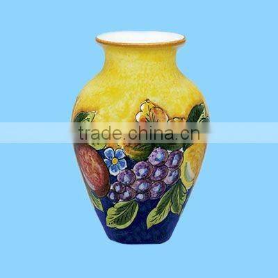 ceramic round italian art vases