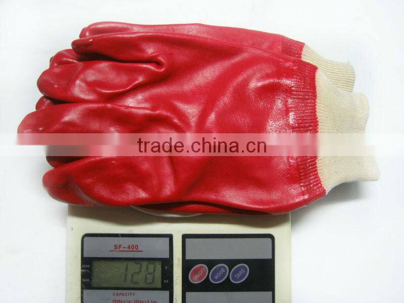 Red Industrial working PVC Glove