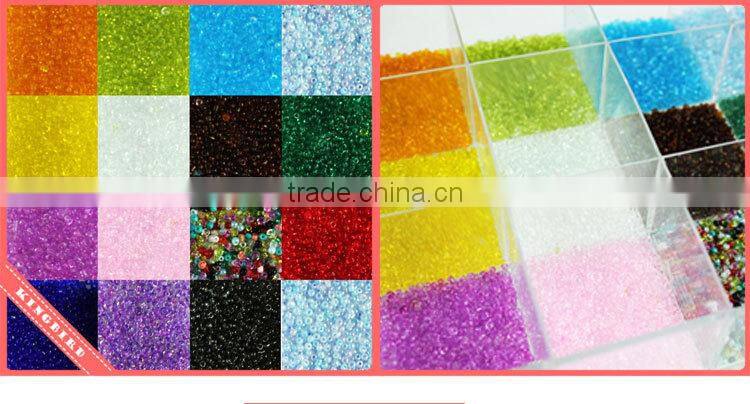 DIY accessaries transparent bead golden color beads
