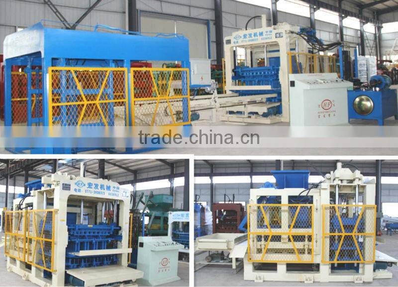 Concrete block making factory design concrete blocks making production line design ( Shandong Hongfa )