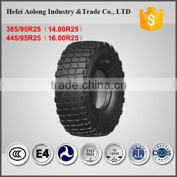 China top brand tyre 14.00R25 / 16.00R25 grader tire, loader tire