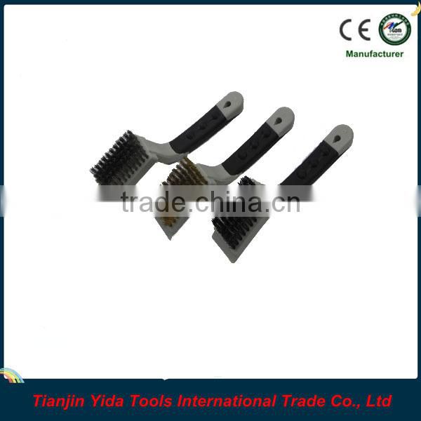 3PCS Two-color Rubbery Handle Brush