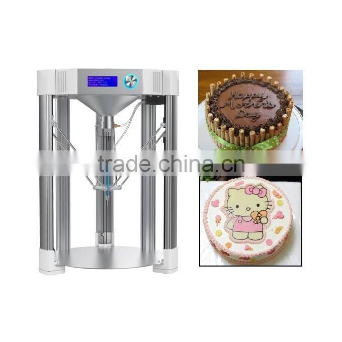 100*100*15mm Commecial 4-Nozzle Edible Food 3D Printer Chocolate Cookie Printer Food 3D Printer for Cookies Coffee Cream
