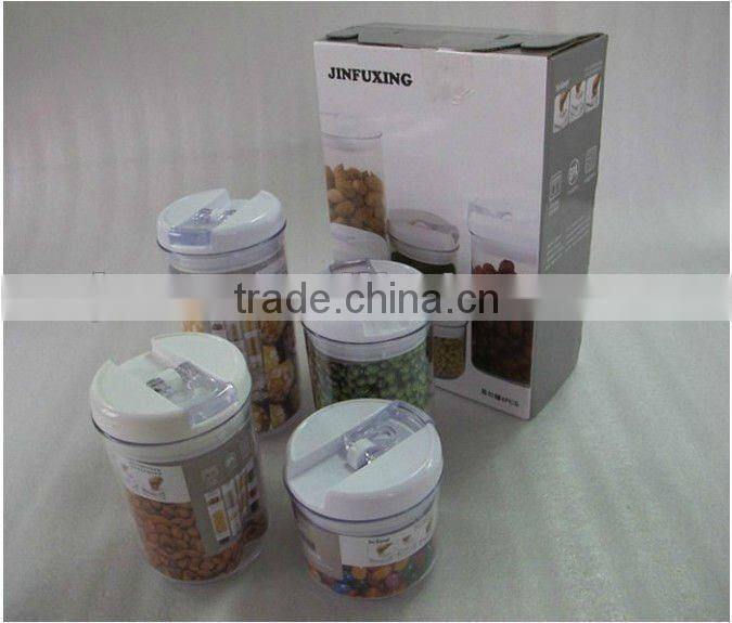 Round food storage container with color box (PF9023)