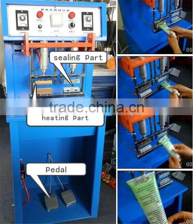 Easy operation cosmetic plastic tube sealing machine with date printing function