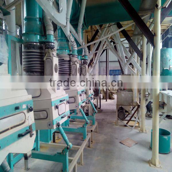 Full automatic 150tpd maize mill for maize grits and flour