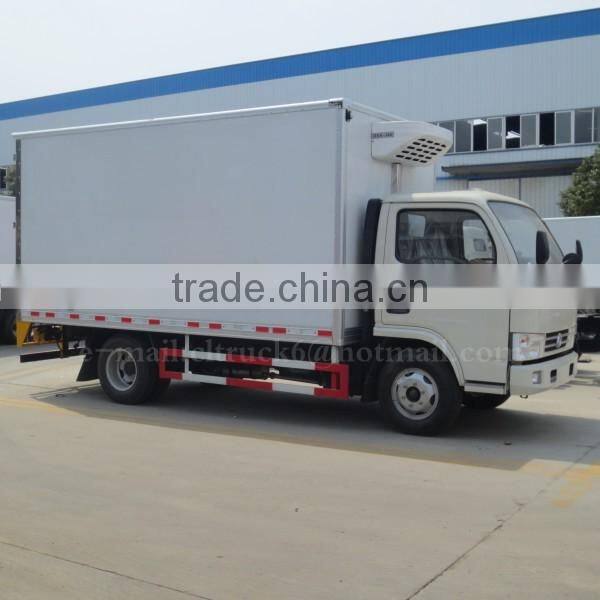 95hp DONGFENG 4*2 Cooling Van Truck 5 ton