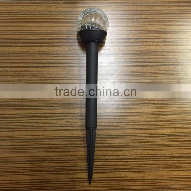 Eco-friendly Solar LED Garden Glass Crackle Lawn Light