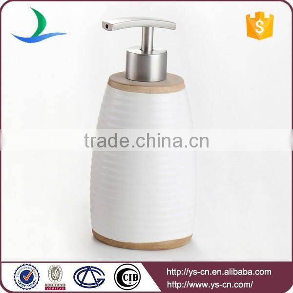 Factory Directly wholesale bathroom accessory ceramic fancy lotion bottles