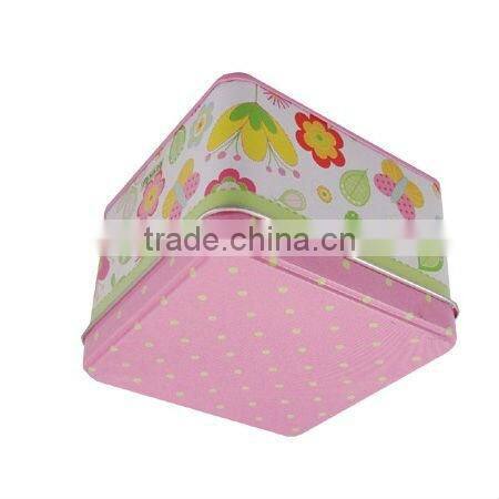 custom square tin can