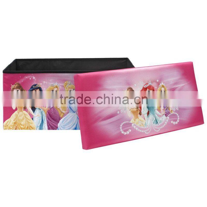Disney Audit Suppliers Foldable Storage Ottoman, Princesses
